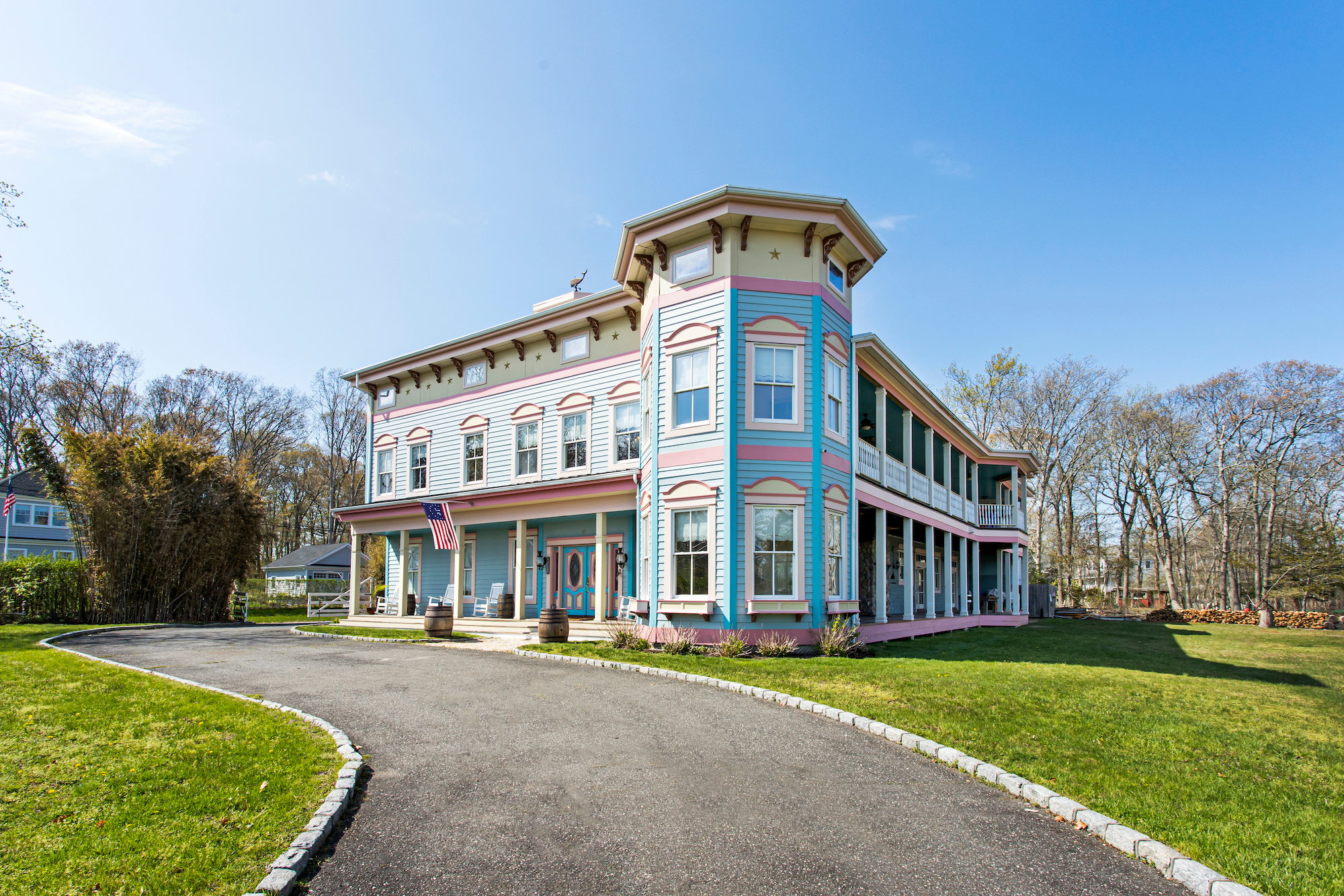 This $4.75M North Fork waterfront estate brings theme park fun to a Victorian-style dream house